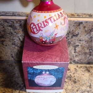 Hallmark Vintage Keepsake Mary Engelbreit Christmas Morning Ornament Round 1993
